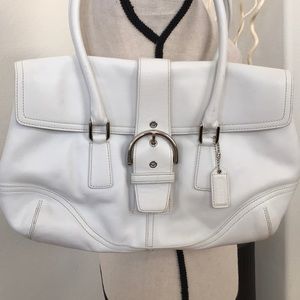 Coach authentic white bag good condition